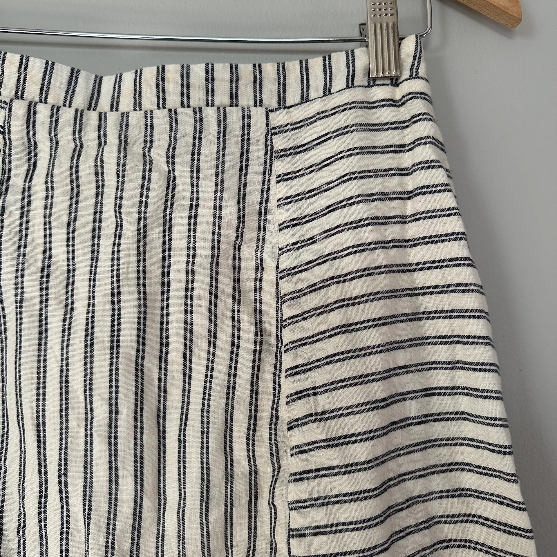 Urban Outfitters Kendric Notch Hem Linen Skirt - Image 13