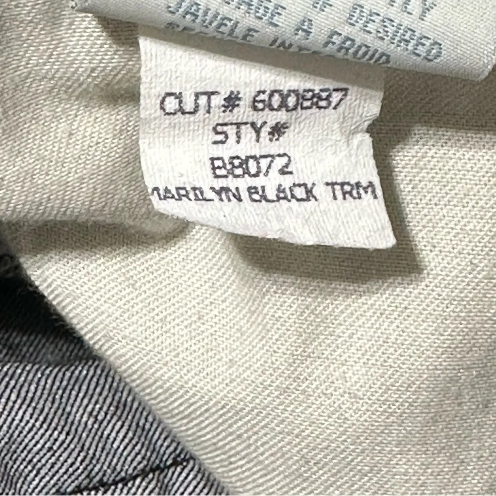 Robin's Jeans Women’s Size 28 Black Marilyn Wings Trim Low Rise Skinny Jeans - Image 9