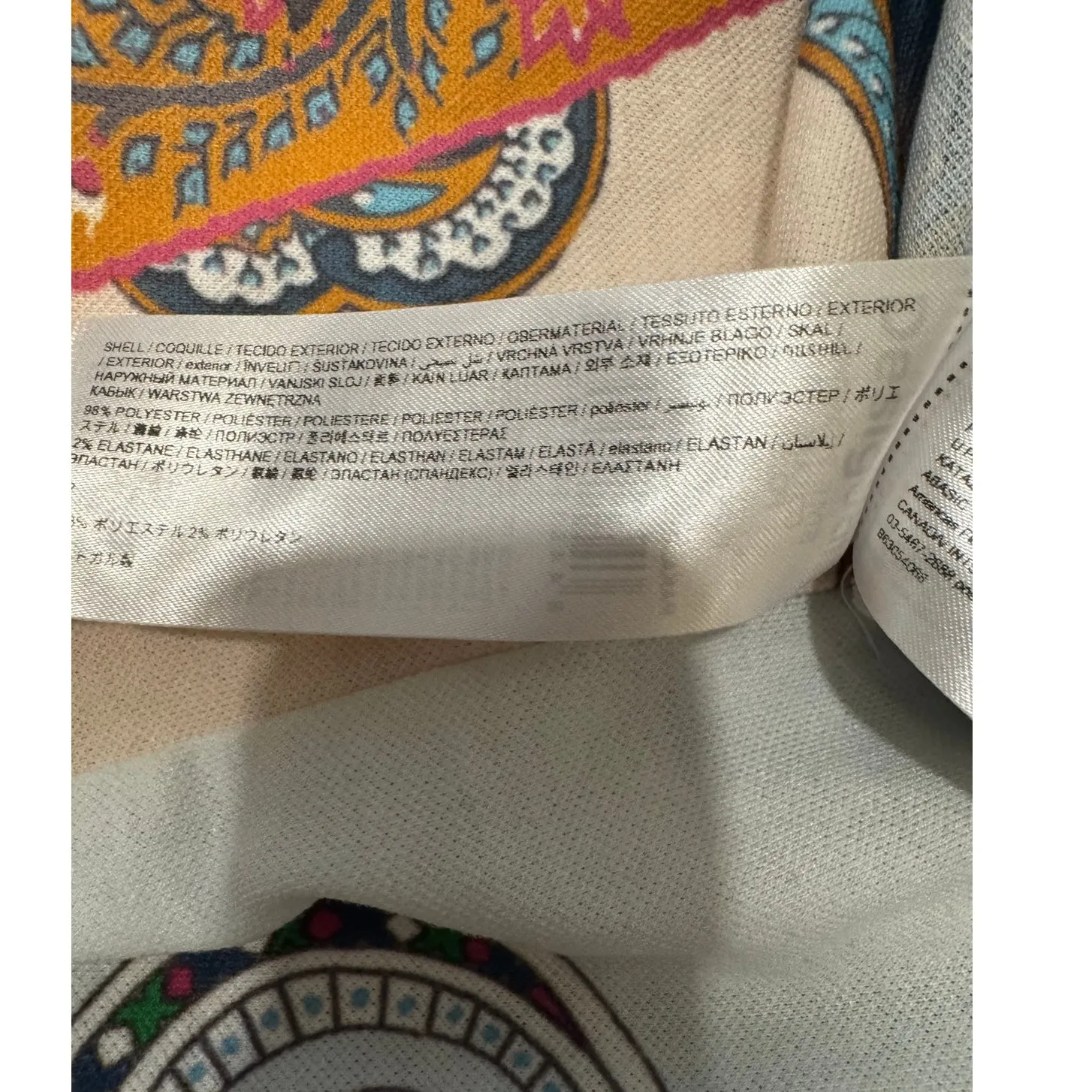 Desigual Multicolor Paisley Print T-Shirt Size S Y2K Boho Art Print - Image 5