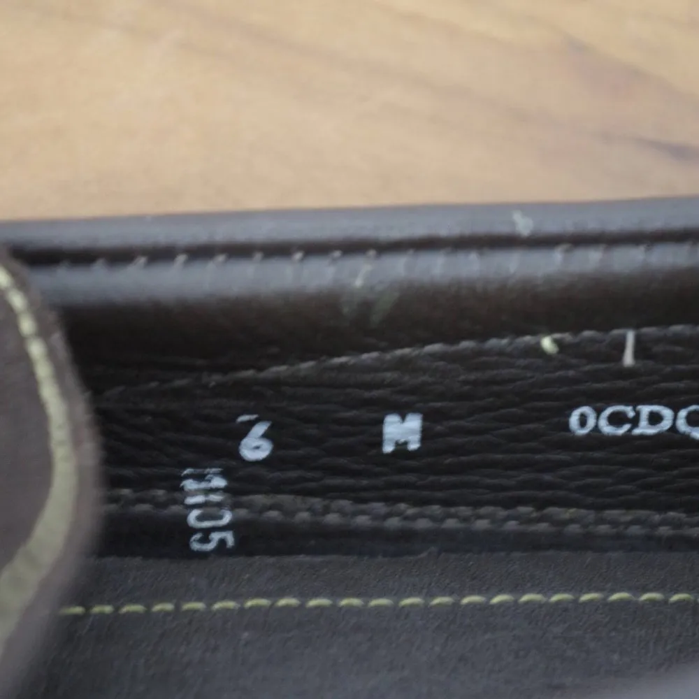 L.L.Bean EUC  Brown Leather Driving Style Moccasins Size 6B - Image 3