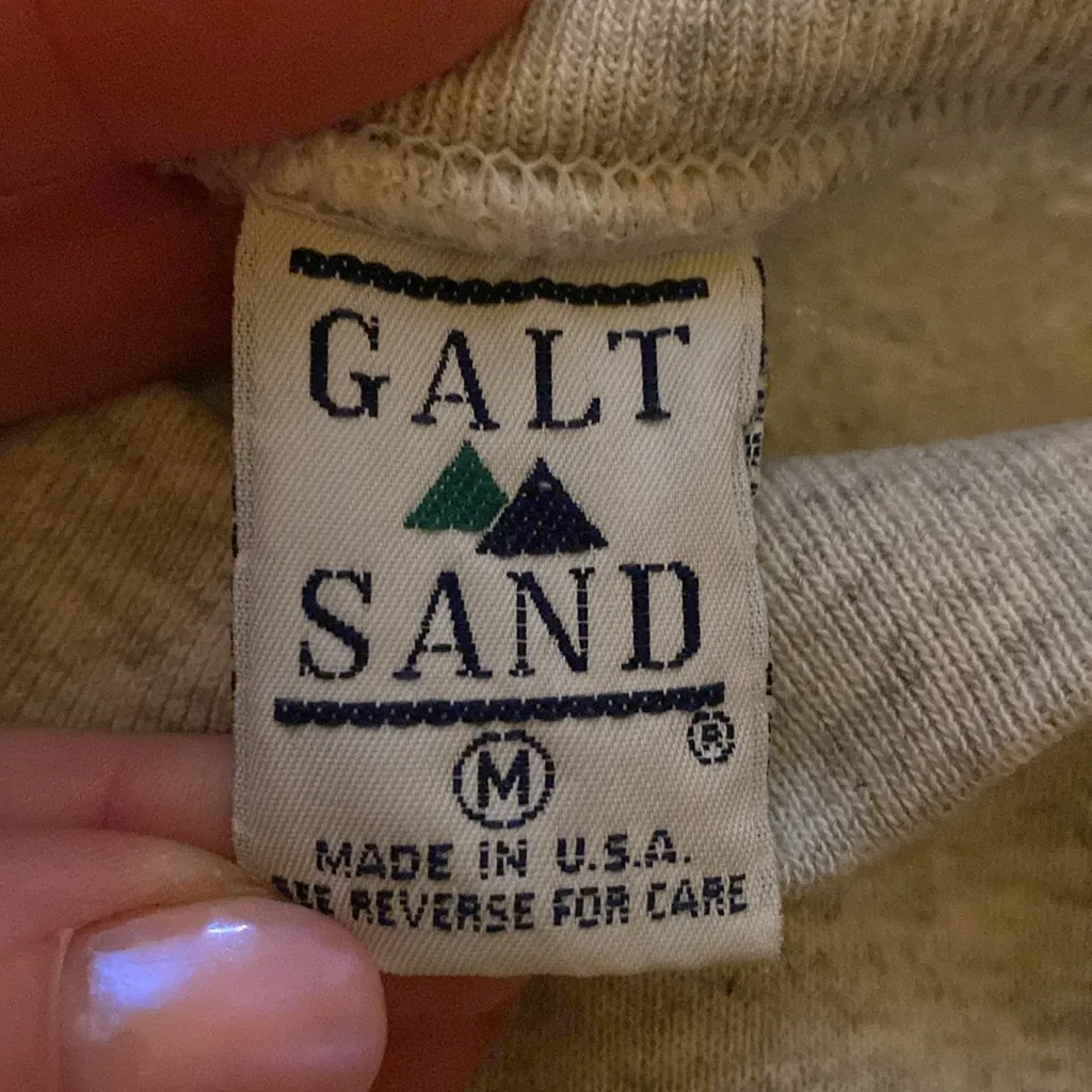 90s VTG Purdue Boilermakers Crewneck Sweatshirt Adult Medium Cotton Made in USA Gray - Image 6