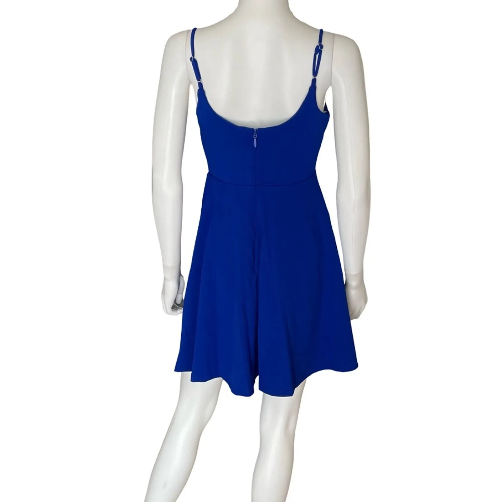 Lulus “Do You Wanna Dance?” Royal Blue Skater Dress Women’s Sz S - Image 6