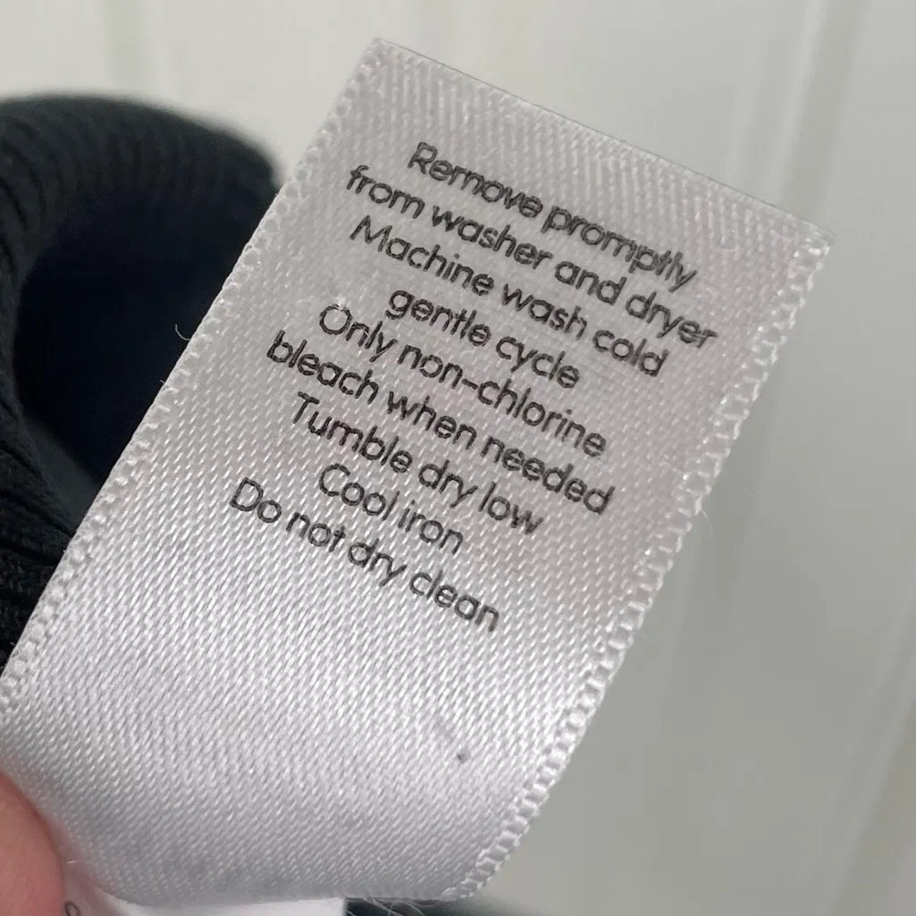 Athleta Brooklyn Ankle Pant Black Women's Size 4 Knit Panels Slim Leg Joggers - Image 7