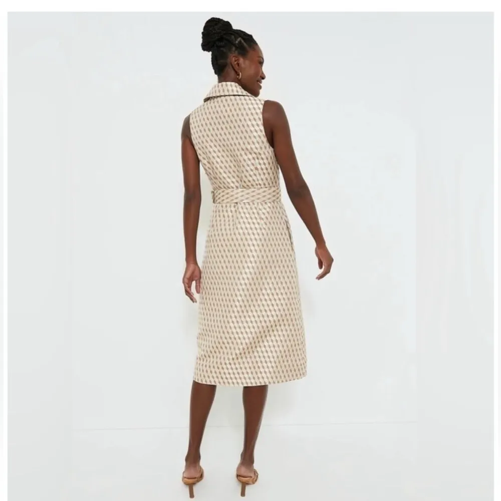 Tuckernuck Ocean Spray Cheyenne Dress Size XXL NWT Geo Print Belted Midi - Image 9