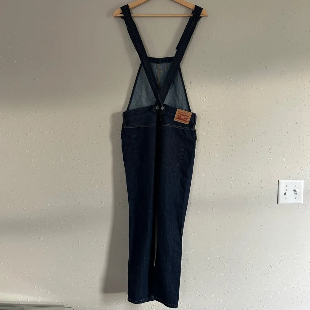 Levi Strauss Overalls Dark Wash Denim Casual XXS - Image 3