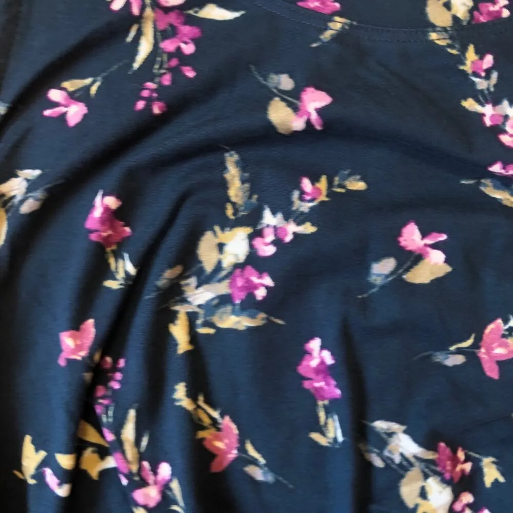 Nine Britton NWOT Blue Floral Sleeveless Bodycon Midi Dress Size S Petite - Image 6