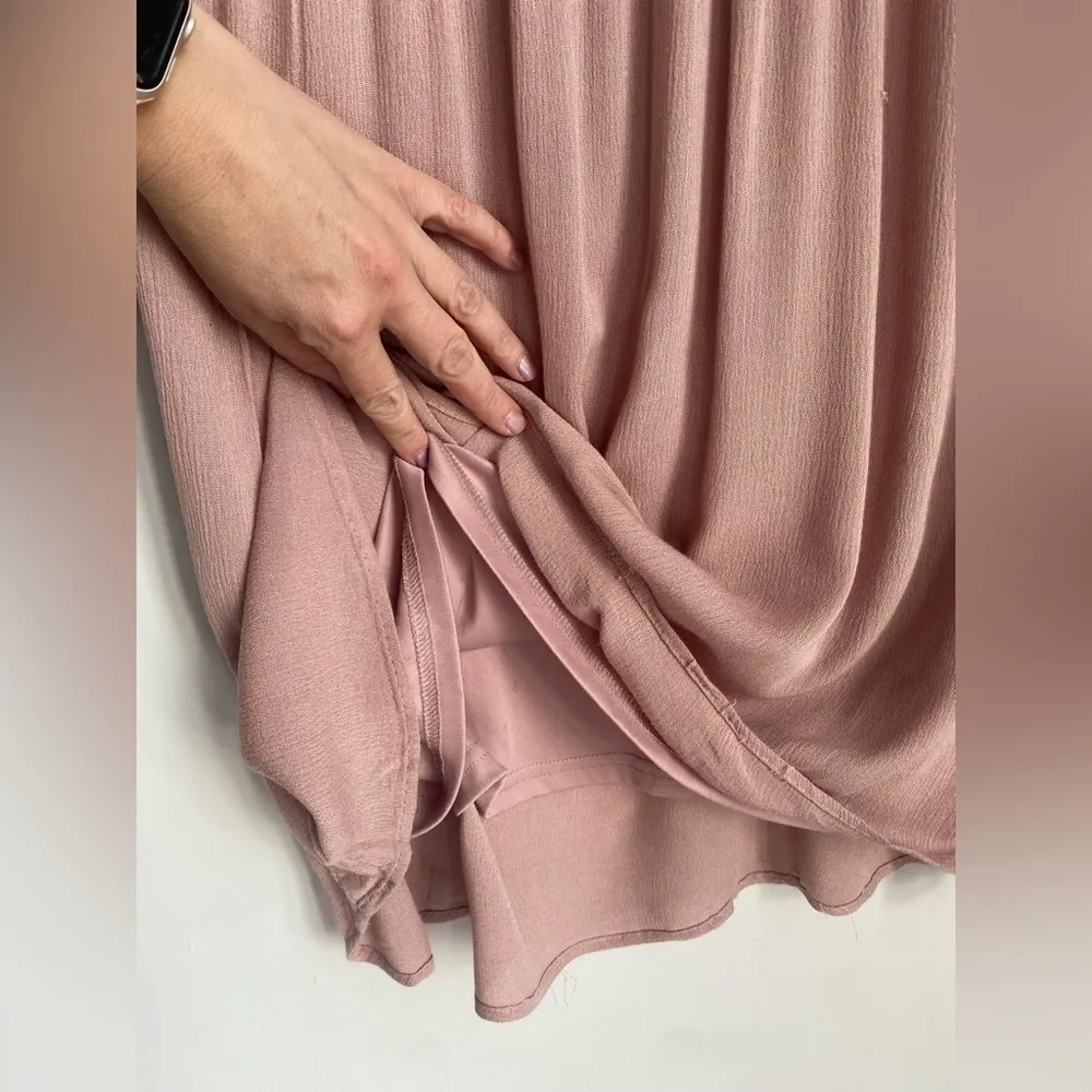 Darling Blue Rain Mauve Baby Doll Dress High Low Hem Size Medium - Image 3