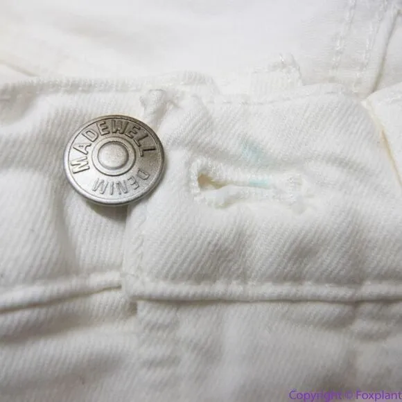 NEW Madewell The High-Rise Perfect Vintage Jean‎ in Tile White, 24 - Image 13