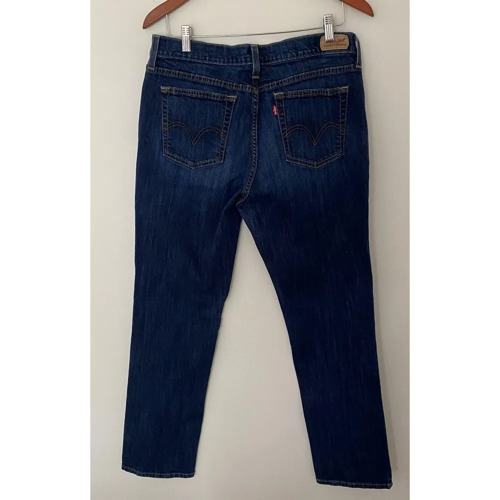 Levi's  505 Straight Leg Blue Denim Jeans Sz 14L (W 32/L 34) - Image 2