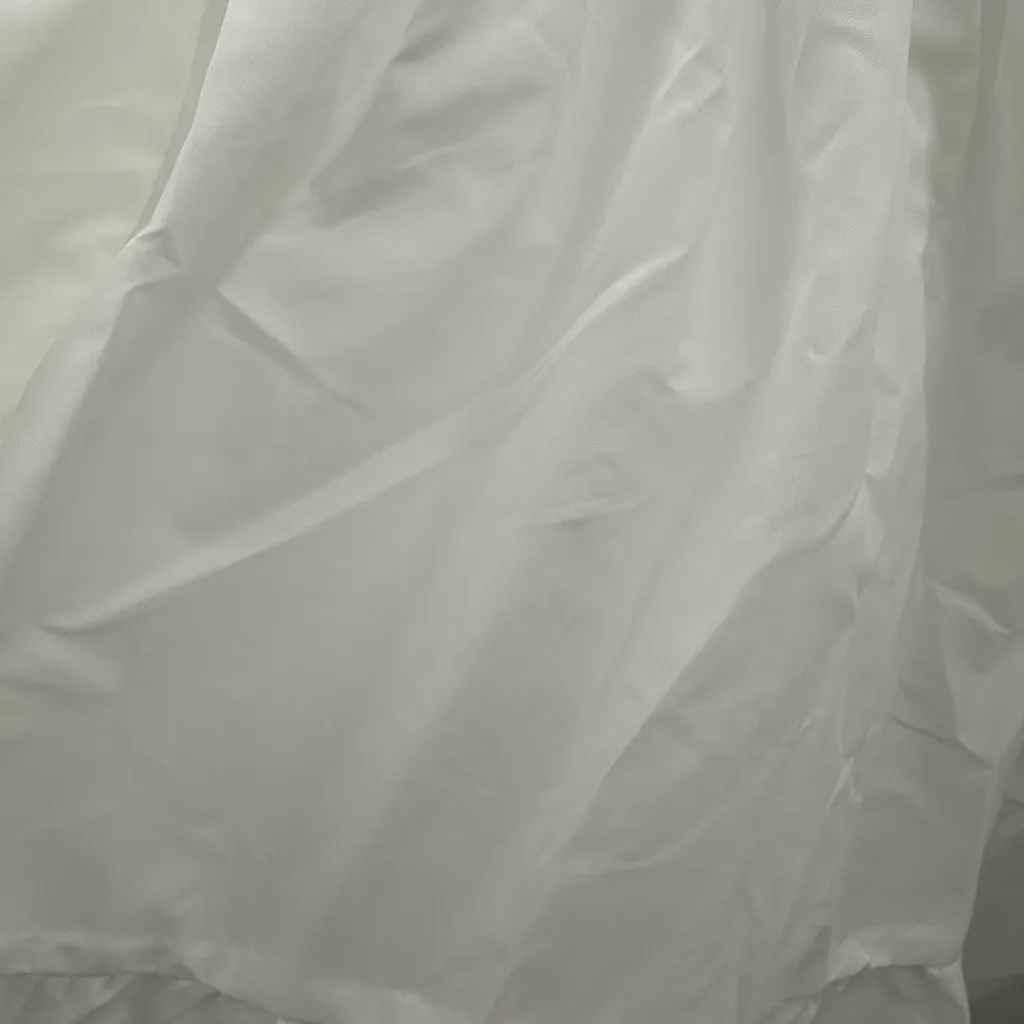 David’s Bridal NWT 2 Tier Tulle Slip Skirt Women’s Size 14 White‎ Underskirt - Image 6
