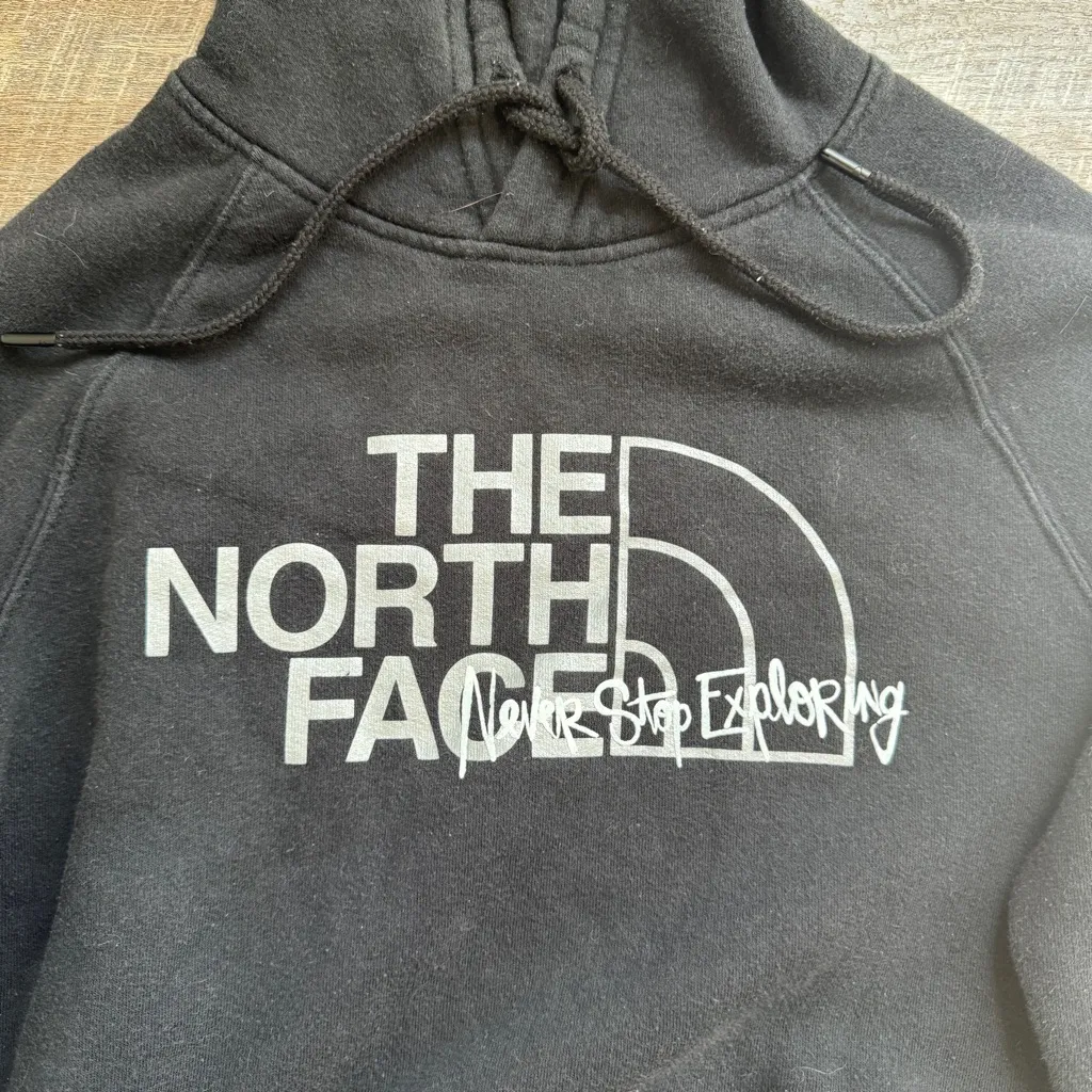 The North Face Black Hoodie Size Small - Image 3