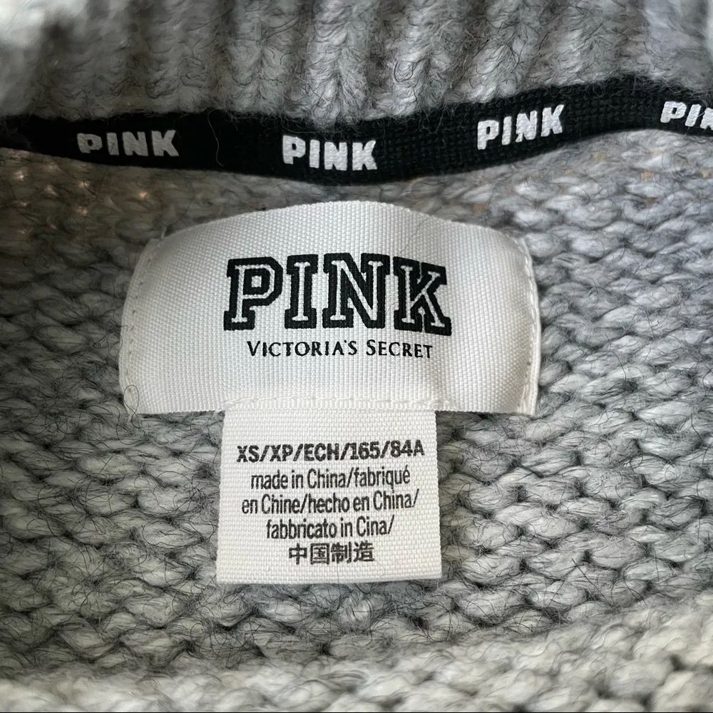 VS PINK Grey Knit Sweater - Image 4