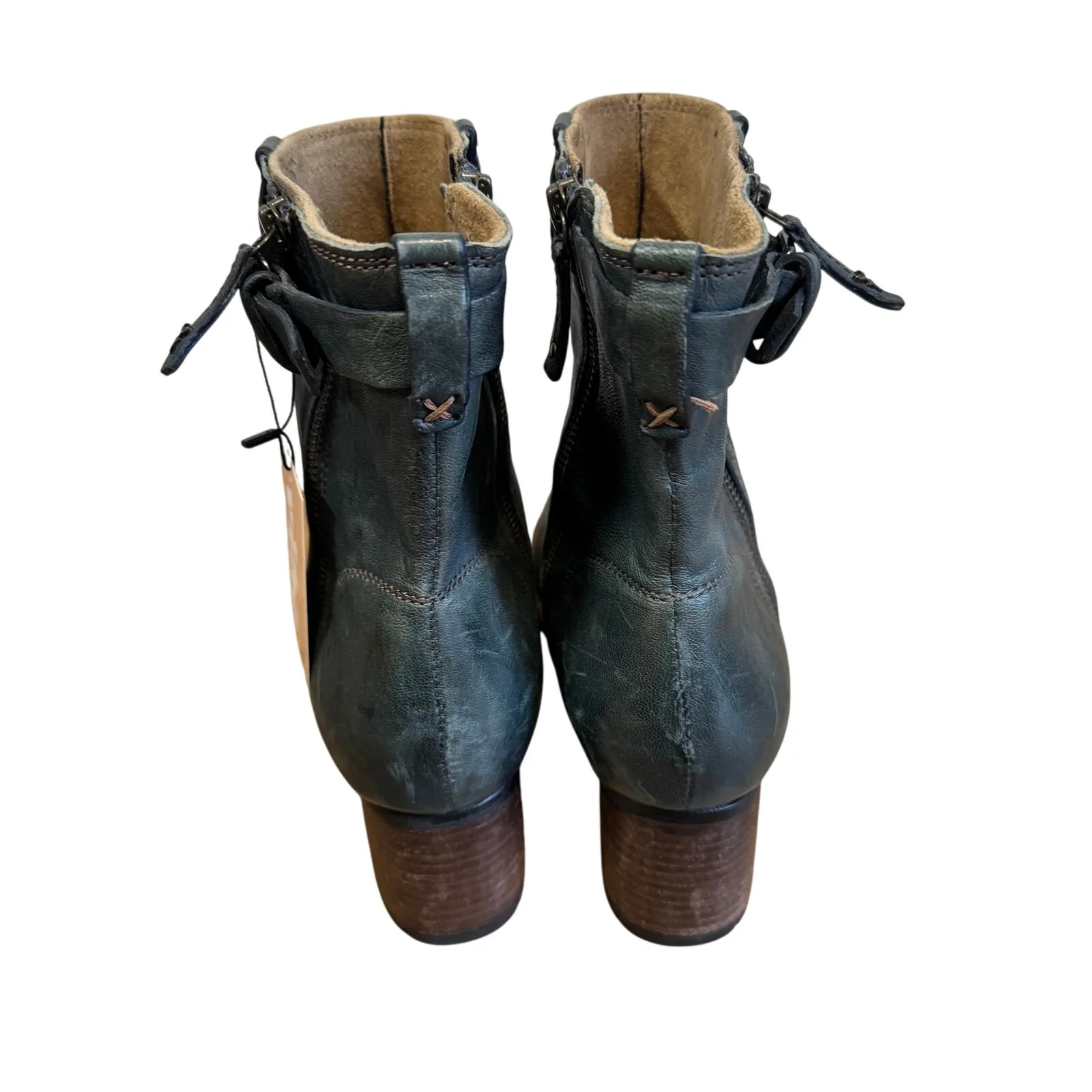 Trask Madison Leather Boots Indigo Blue Size 10 - Image 4