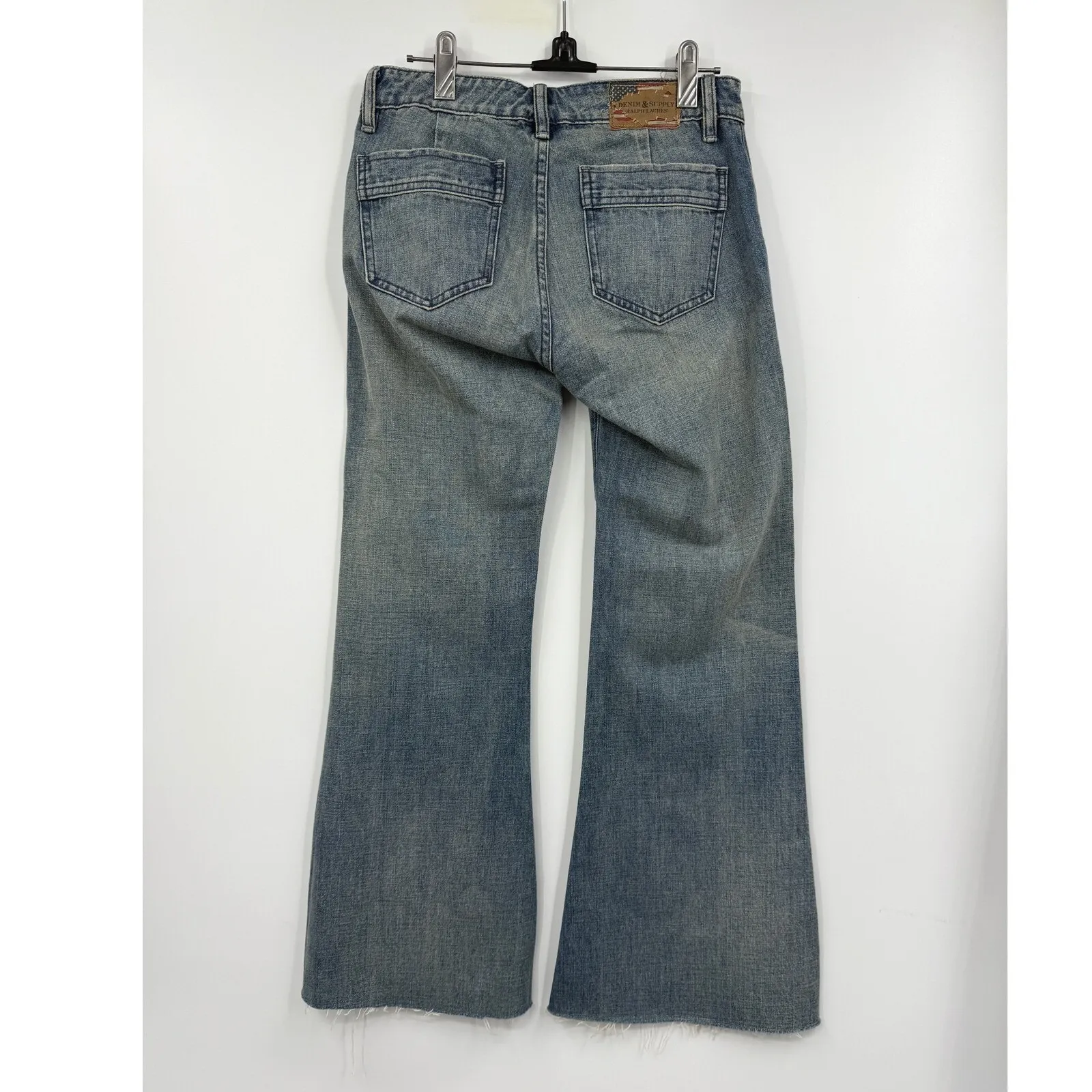 Denim & Supply Ralph Lauren‎ Flare Jeans Womens 27 Button Fly Distressed - Image 6
