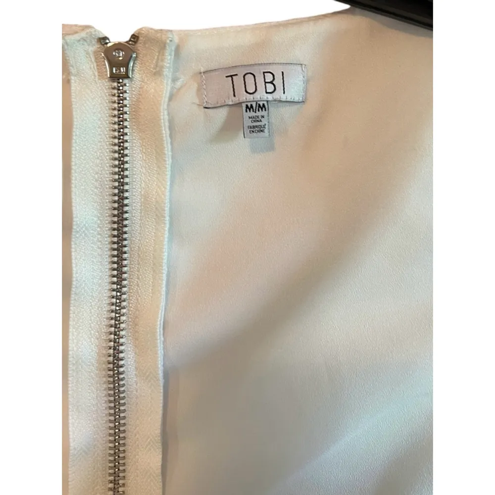 Women TOBI Crop Top White M - Image 3