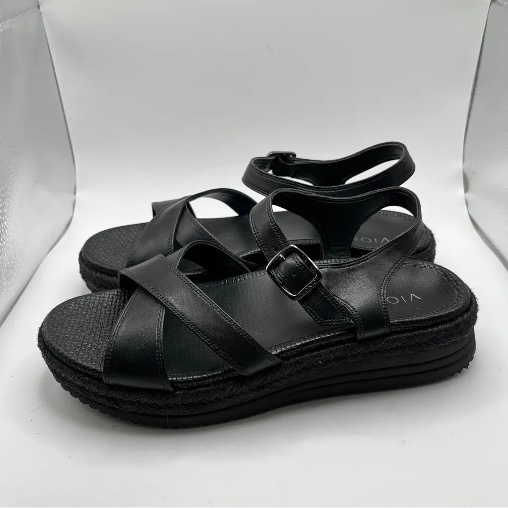 Vionic Mar Ankle Straps black small Platform size 8.5 sandals orthopedic - Image 5