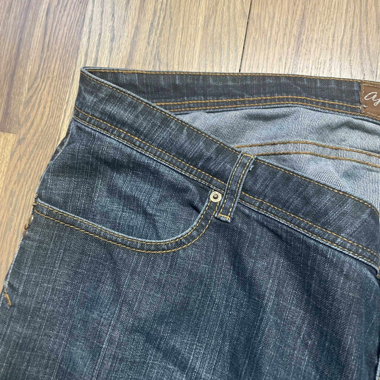 Apple Bottom Jeans Vintage Y2K Hip Hop Rap Baggy Retro Music SZ 23 46x35 - Image 10