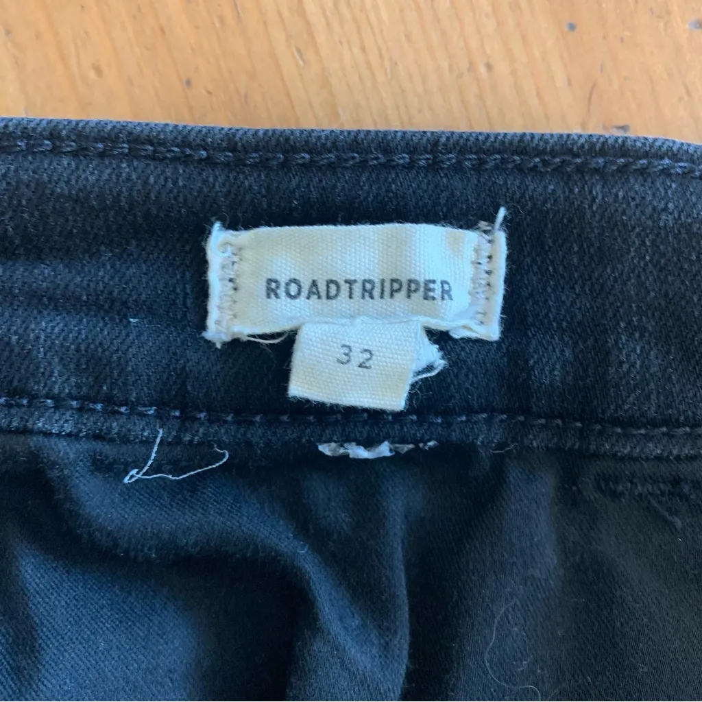 Madewell Roadtripper Skinny High Rise Black Wash Jeans Size 32 - Image 4
