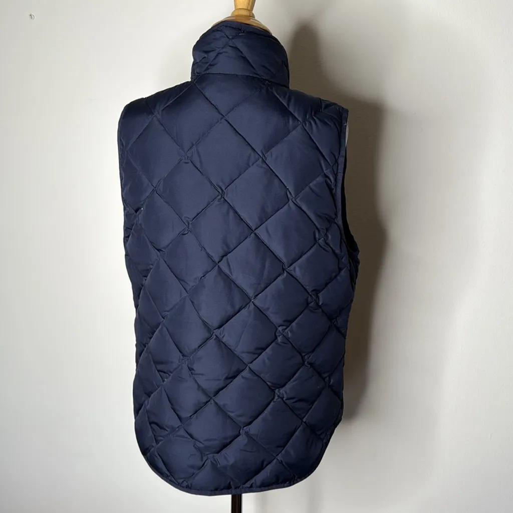 J. Crew Navy Blue Quilted Excursion Vest - Image 6