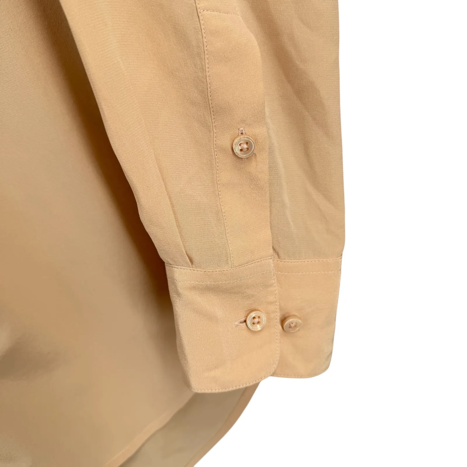 Equipment Femme 100% Silk Blouse Womens XS Light Pink Button Front Shirt - Image 2