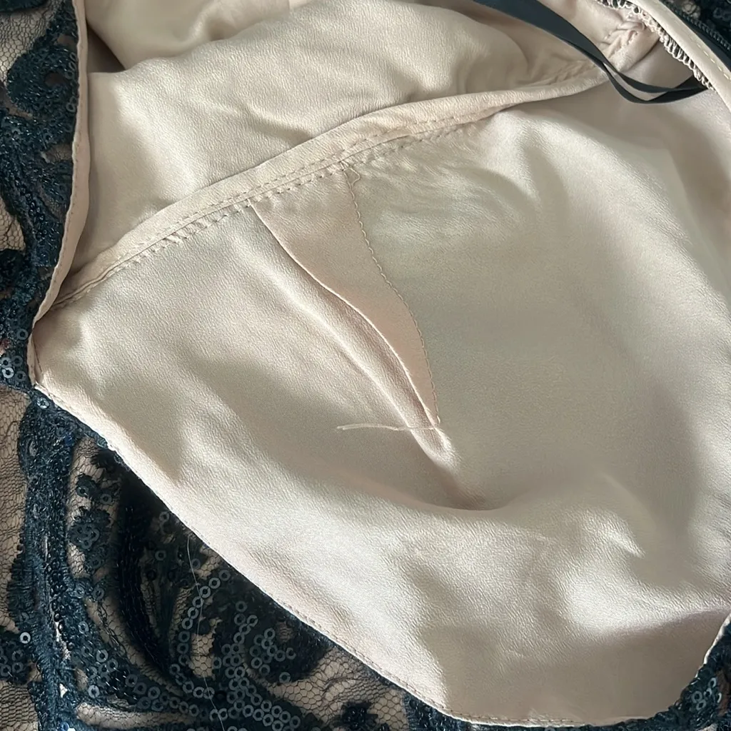 Free People Plunge VNeck Sequin Mini Dress Size 6 - Image 8