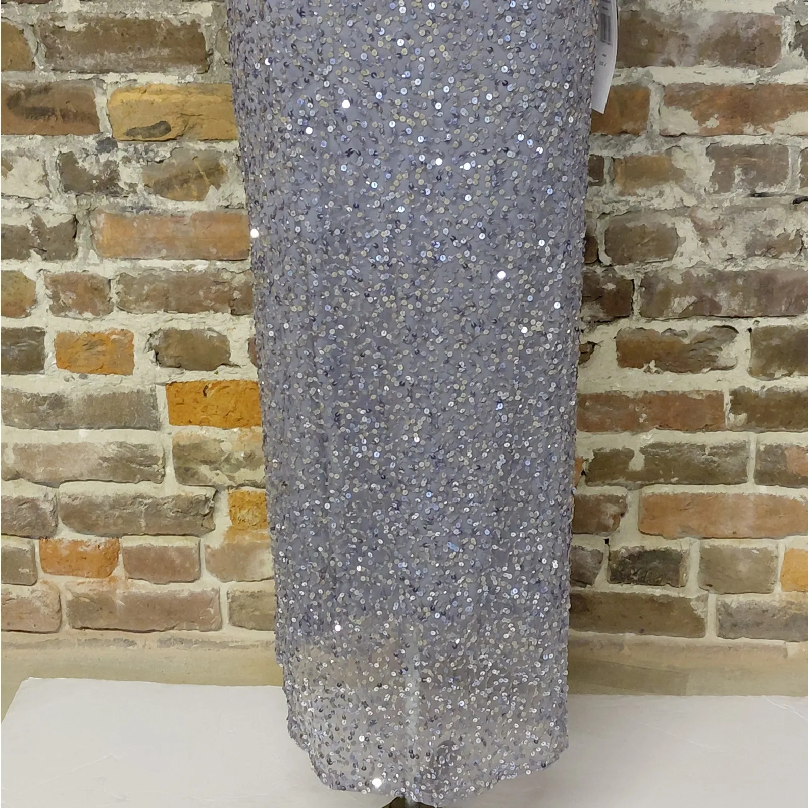 Pisarro Nights Formal Sequin Evening Dress Size 4 Blue Wedding Cocktail Party - Image 13