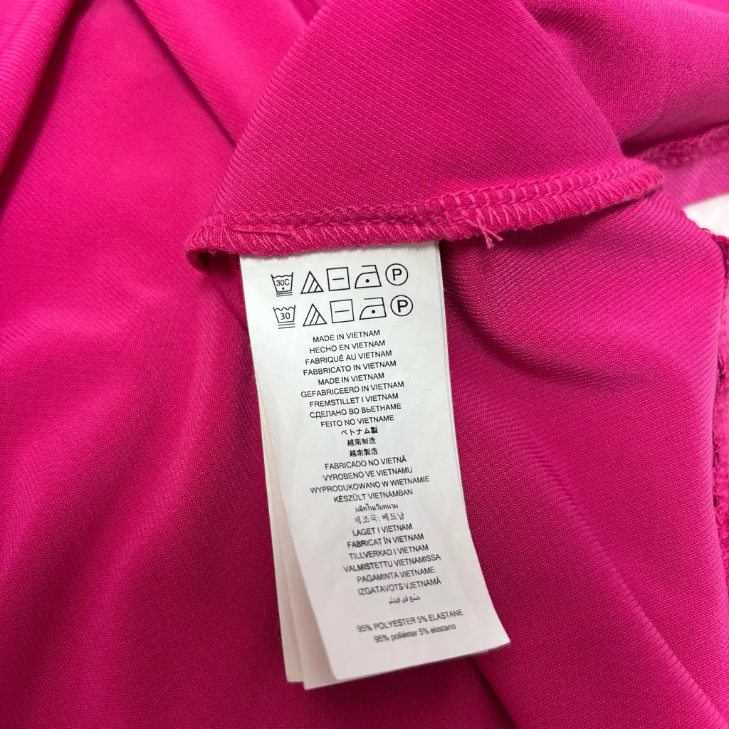 Michael Kors Pink‎ Tiered Ruffled Mini Dress Size L - Image 11