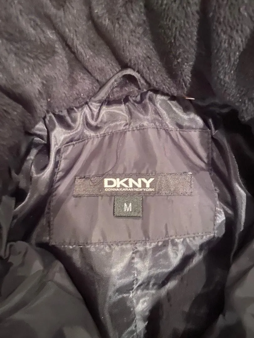 Black Puffer Coat Size M - Image 2