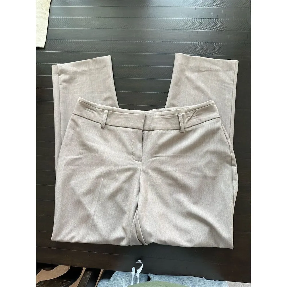 Women's Beige Dress Pants Size 12 Workwear Solid Front Zipper- Worthington - Image 3