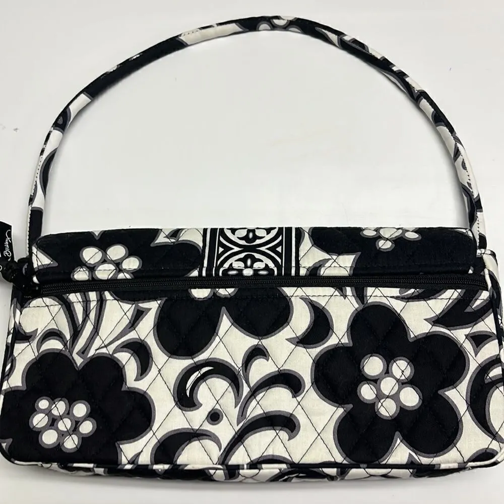 Vera Bradley Night and Day Knot Convertible Shoulder/Clutch Black/Gray/White Bag - Image 2