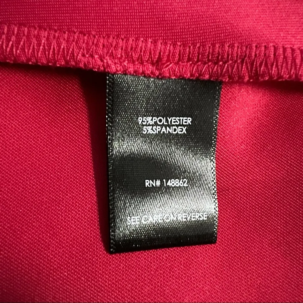 Torrid Fuchsia Pink Scuba Pleated Mini Fluted Dress Size 2X Plus Size A-Line - Image 6