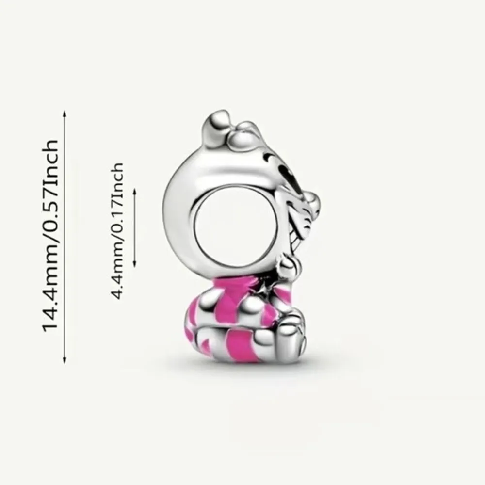 Exquisite Sterling Silver Cat Charm - Image 2