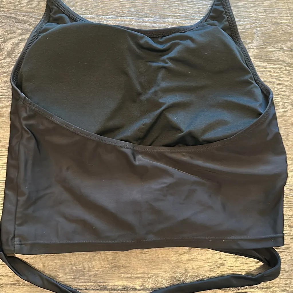 Coral Reef Medium Racha Black Halter Tie Bikini Top NWOT - Image 8