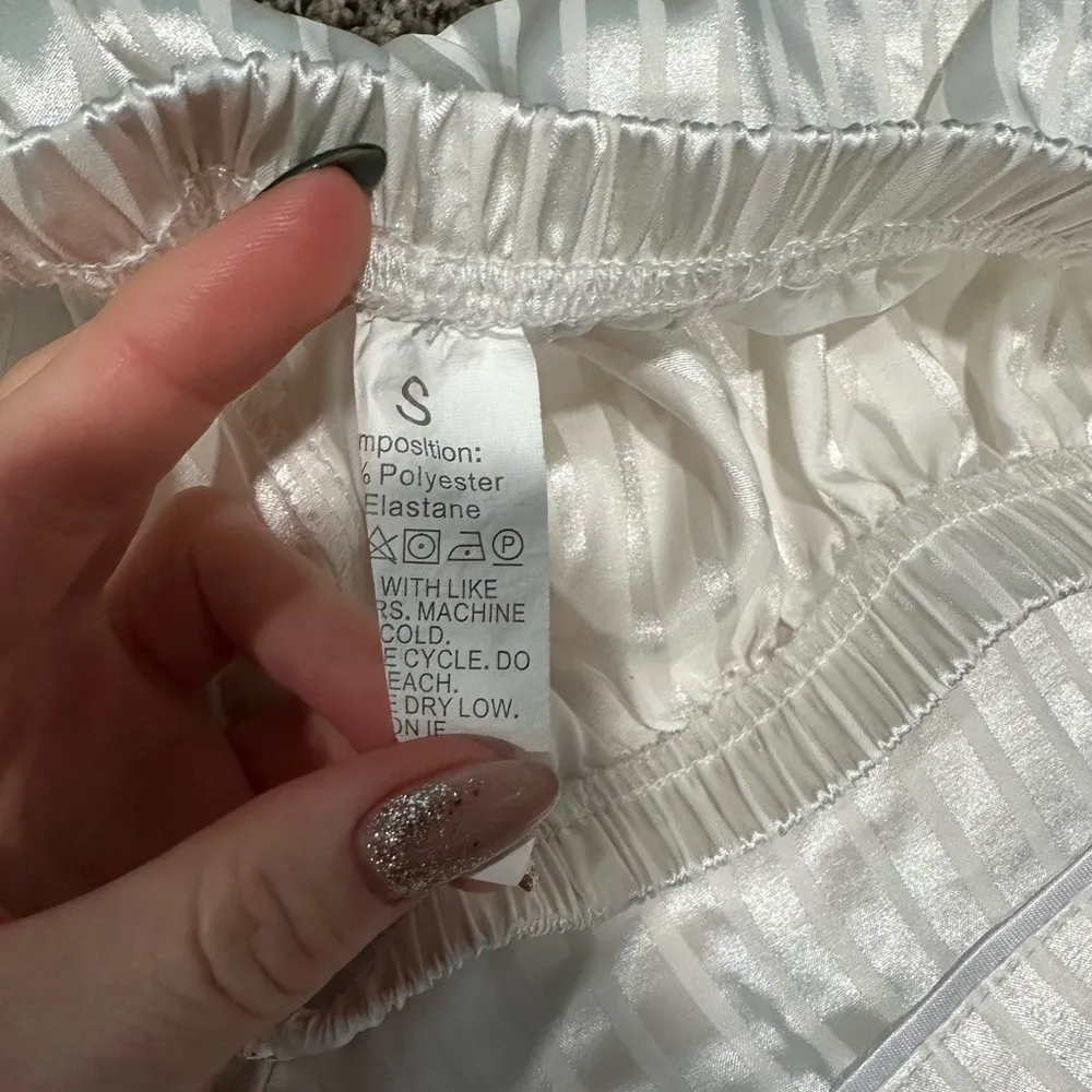 Satin sleep shorts Pink - Image 4