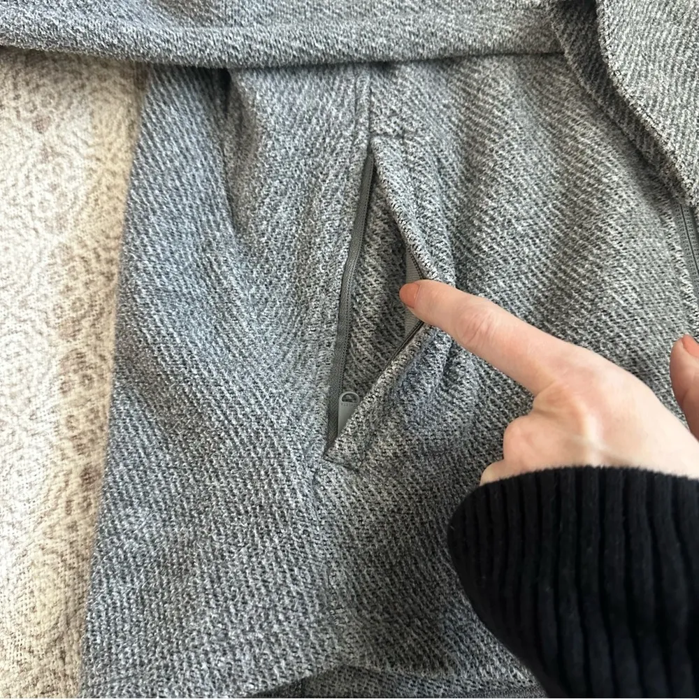 Athleta Stroll Fleece Full Zip Jacket In Egret Grey - Image 4