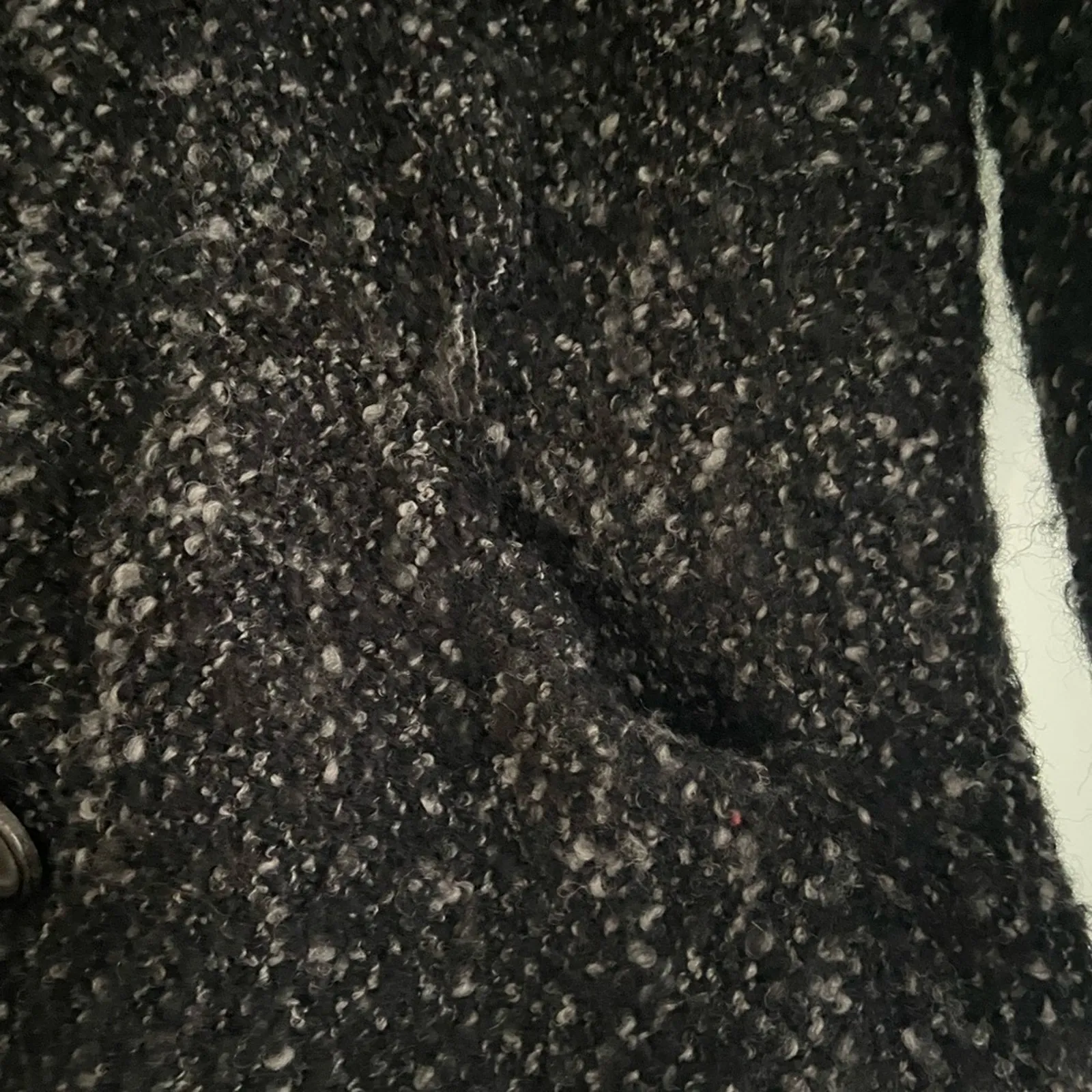 Isabel Marant M Loop‑Bouclé Wool Cardigan | Black /White Knit - Image 7