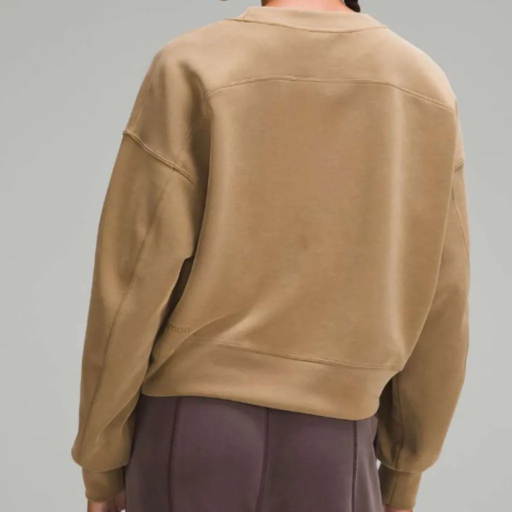18. Lululemon Softstreme Perfectly Oversized Cropped Crew Allspice - Image 2