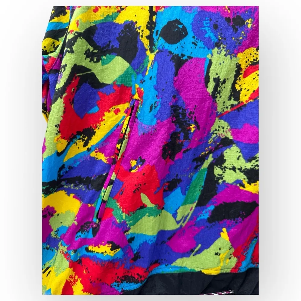 Nike Multicolor Vintage 90's Windbreaker Jacket Size M - Image 3