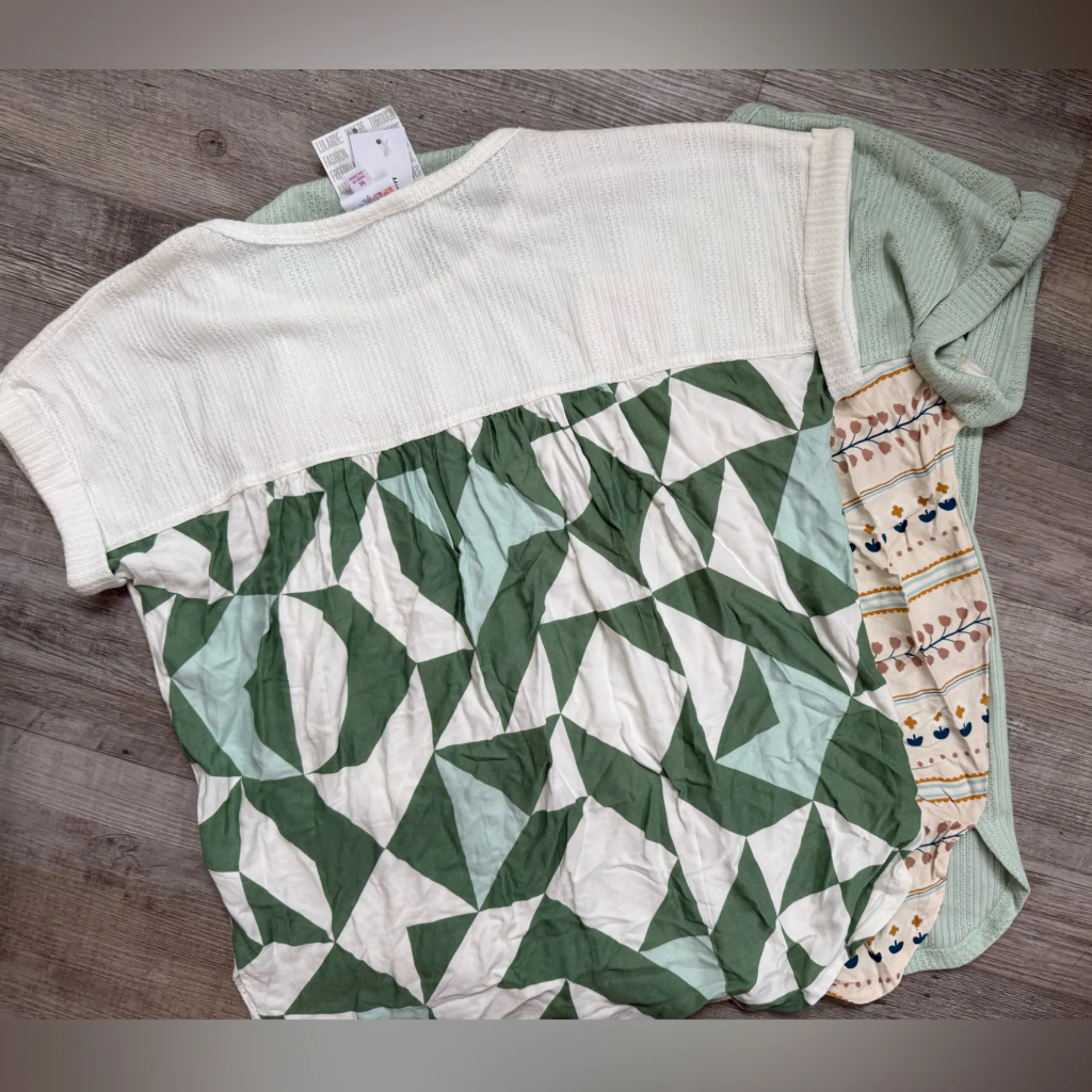 Lularoe Lot of 2 Medium Misty Knit Dolman Mixed Media Top New NWT - Image 6