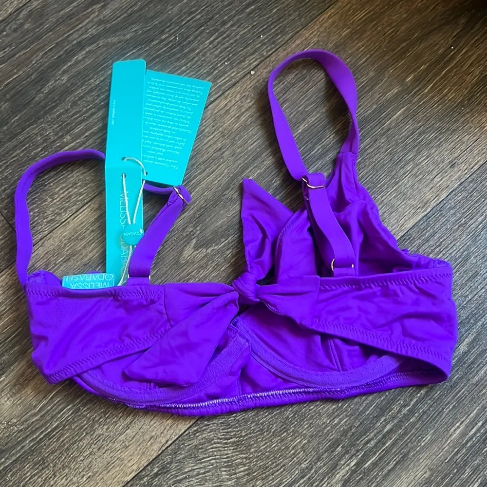 Melissa Odabash Palm Beach Top Purple Size 4 - Image 2