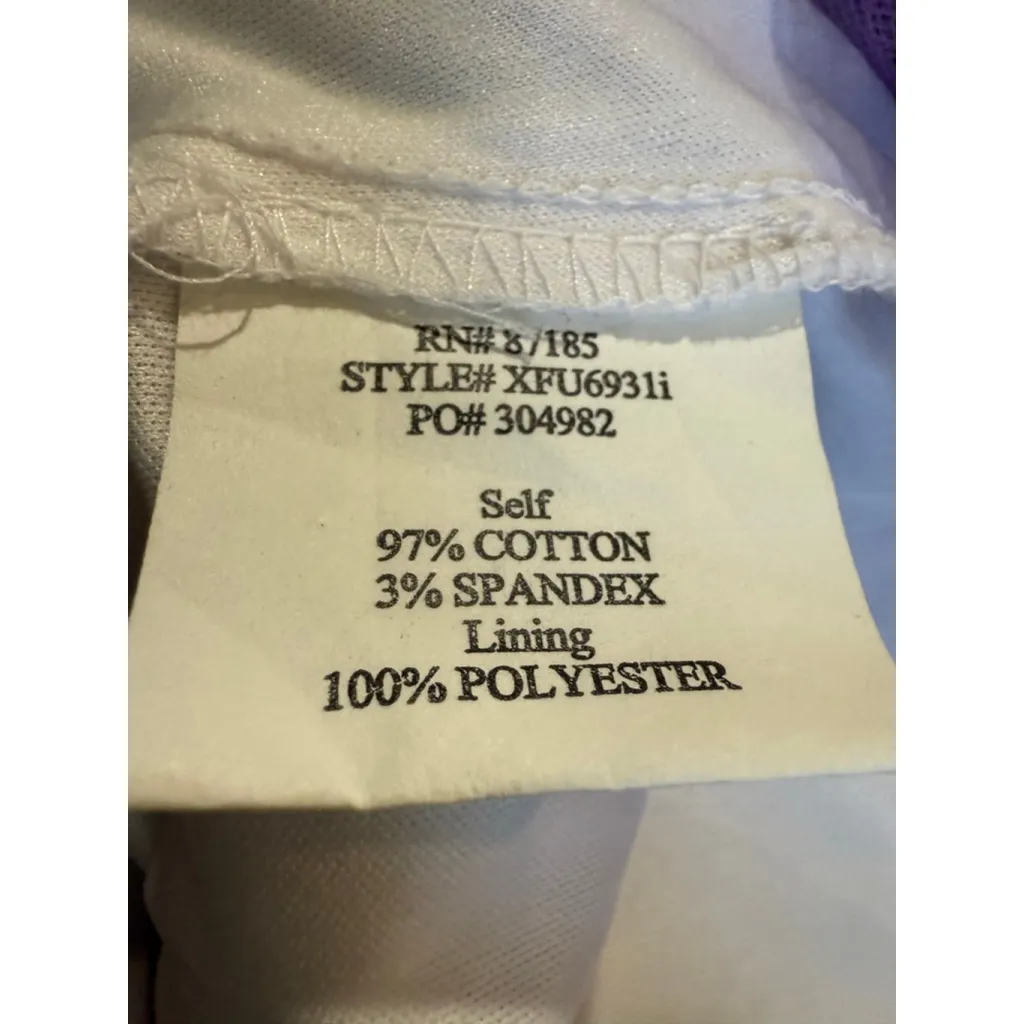 Women's Ruby Rox Juniors 7 White Purple Floral Mini Dress - Image 6