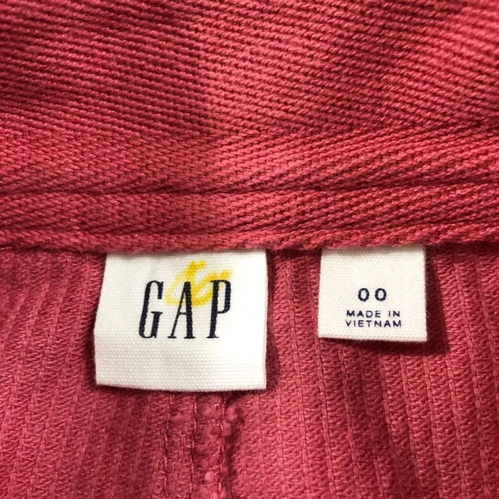 Gap Zip Front Corduroy Mini Skirt Baroque Rose Pink Size 00 - Image 6