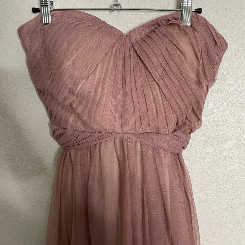 Birdy Grey Pink Strapless Maxi Dress Small - Image 6