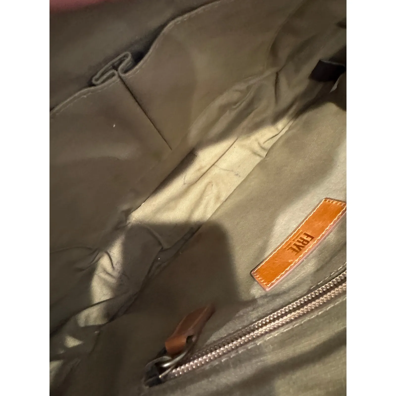 Frye Farrah saddle crossbody bag in cognac leather neutral western bohemian - Image 13