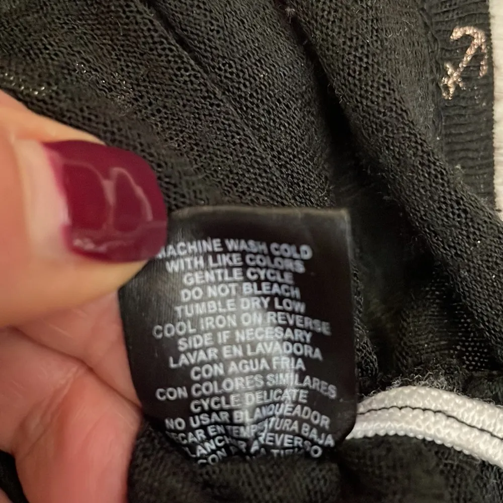 Rouge Collection Black with Shimmery Gold Anchor Print Lightweight Women's Tee Size 3X - Image 13