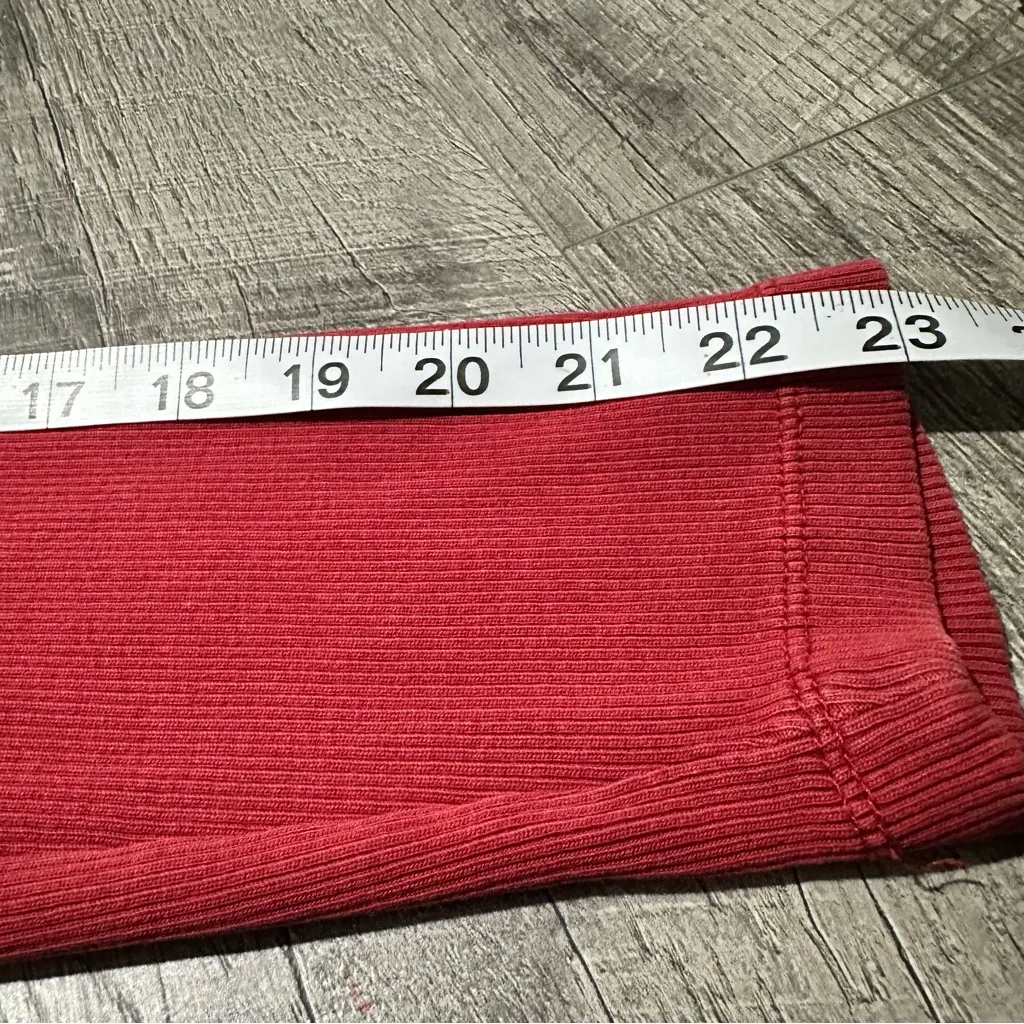 Carhartt Women's Loose Fit Heavyweight Long Sleeve T-Shirt Red XL workwear - Image 9