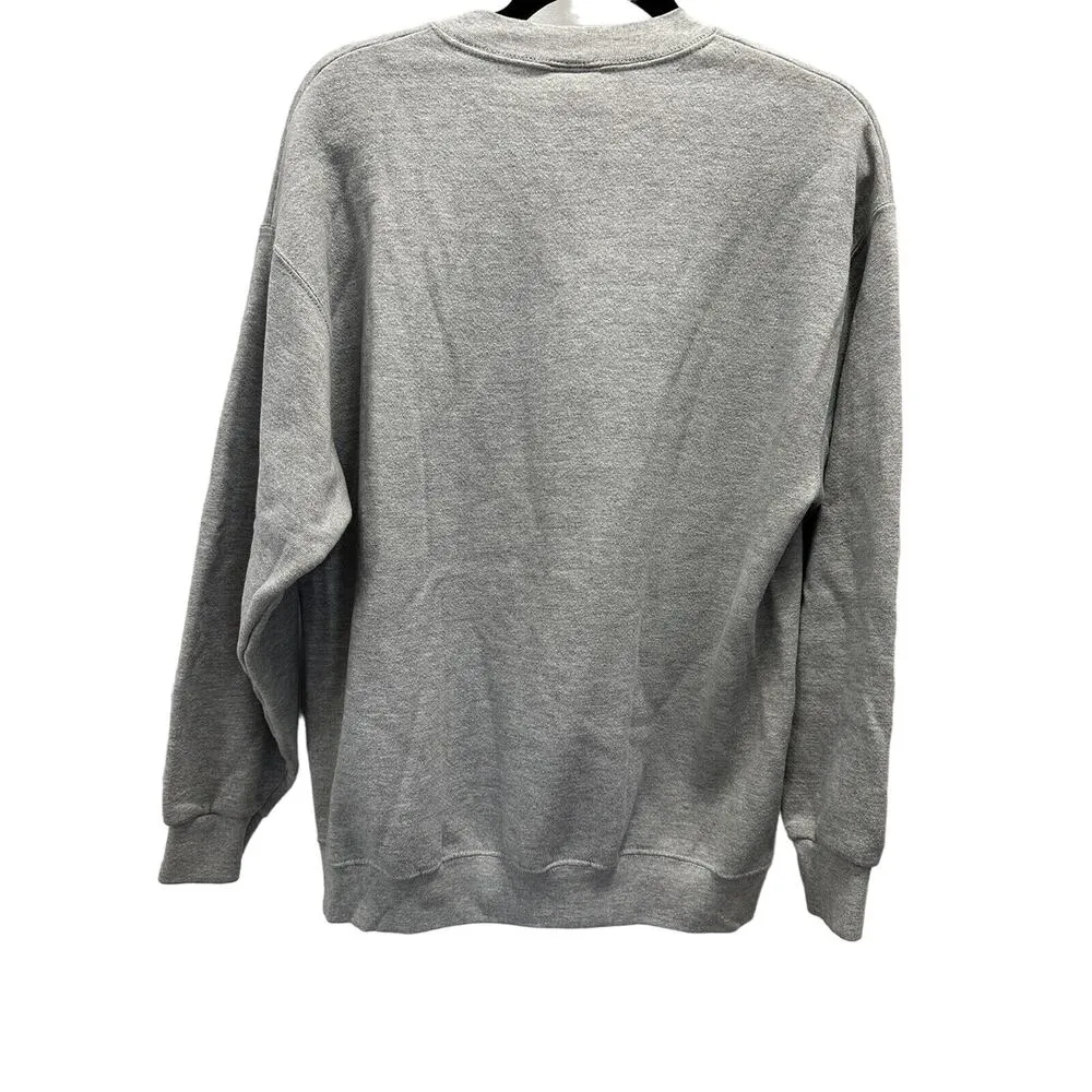 Disney Store Mickey Mouse Sweatshirt Grey Size Large Crewneck Cotton/Polyester - Image 2