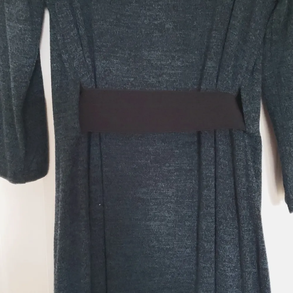 Connected Apparel Dress, Size 6, Green Heather and black - Image 4