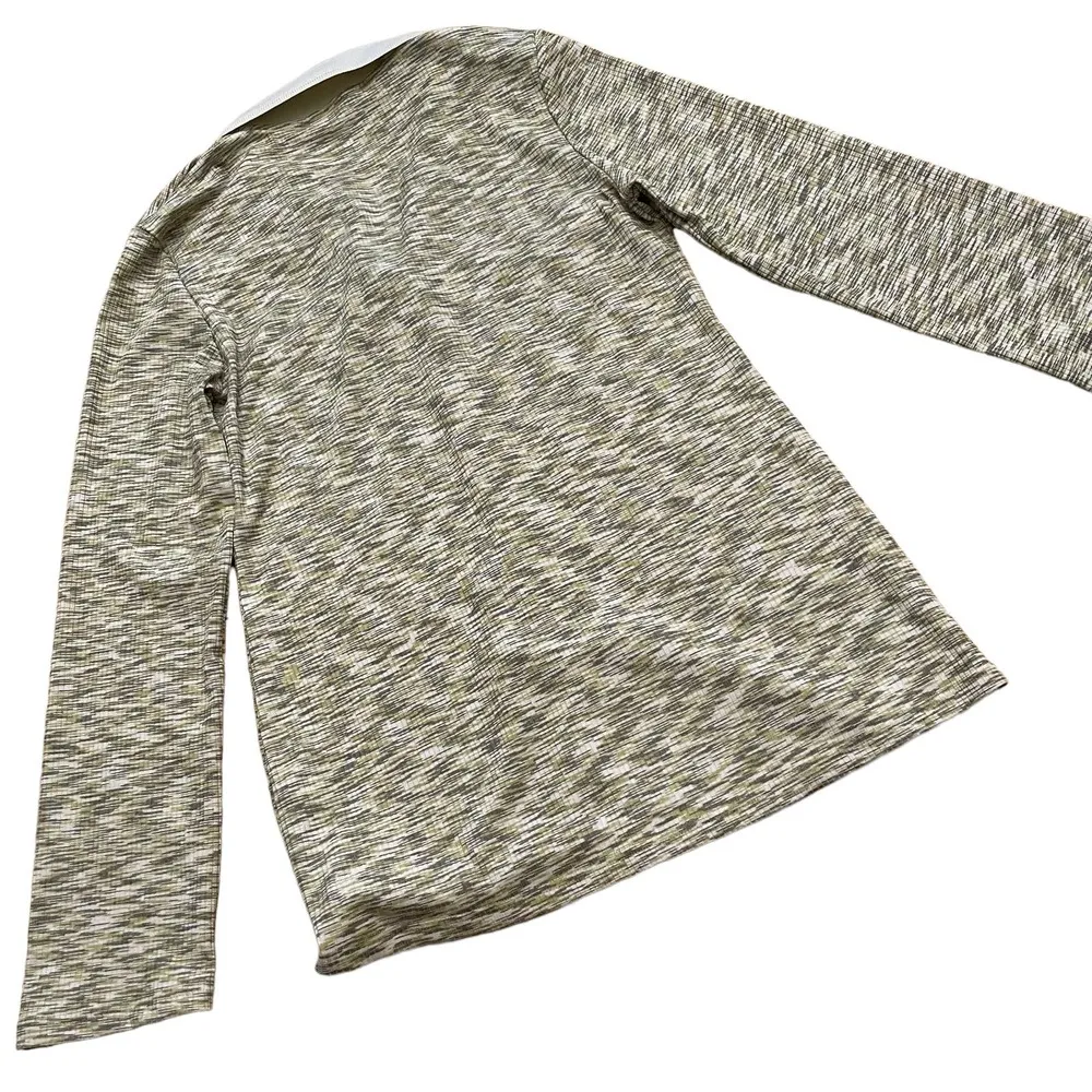 SAMSOE SAMSOE Boline Space Dye Polo Style Top Shirt Sage Green Melange XL NWT - Image 10