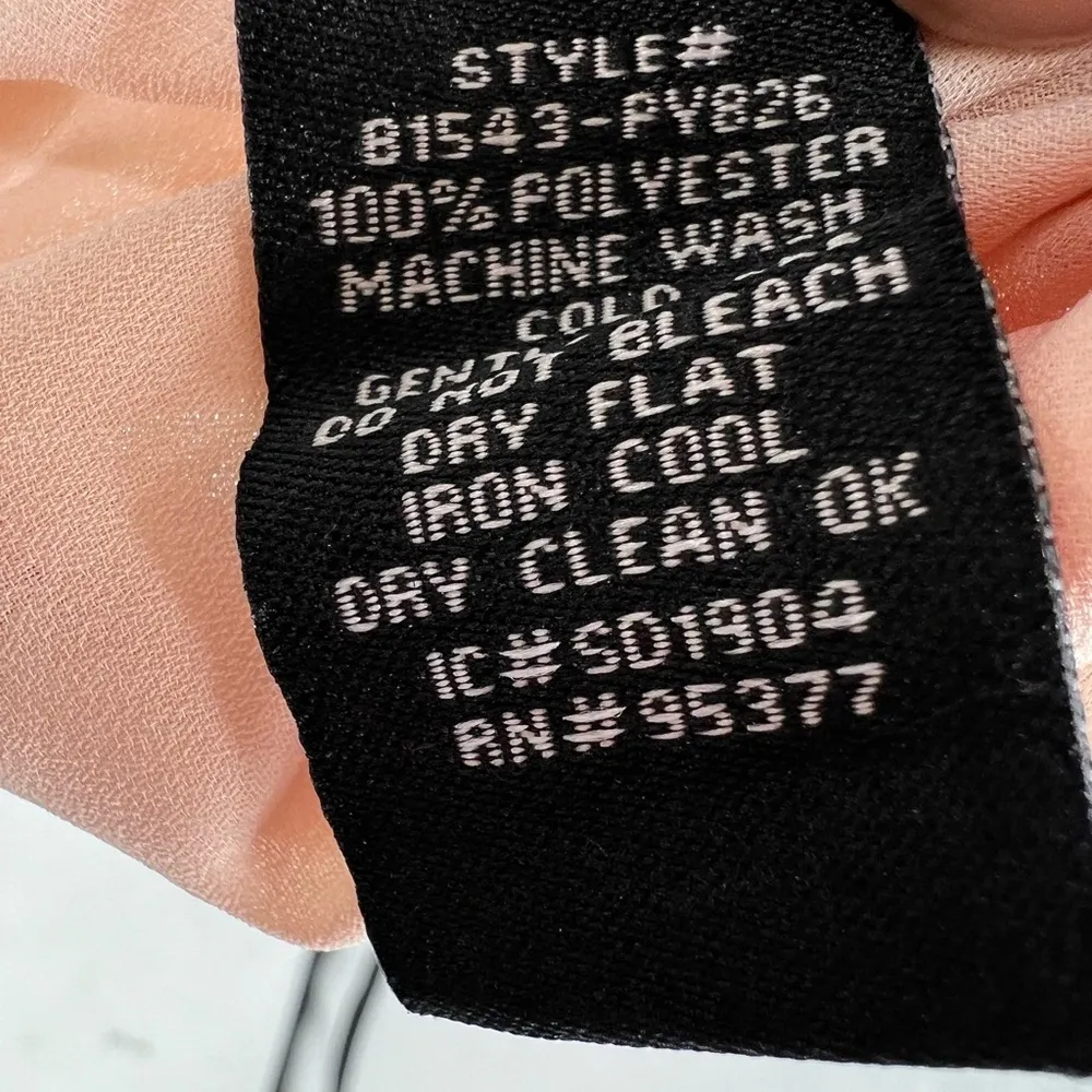 Sanctuary lady like v neck button front ruffle long sleeve waist elastic top xs - Image 7